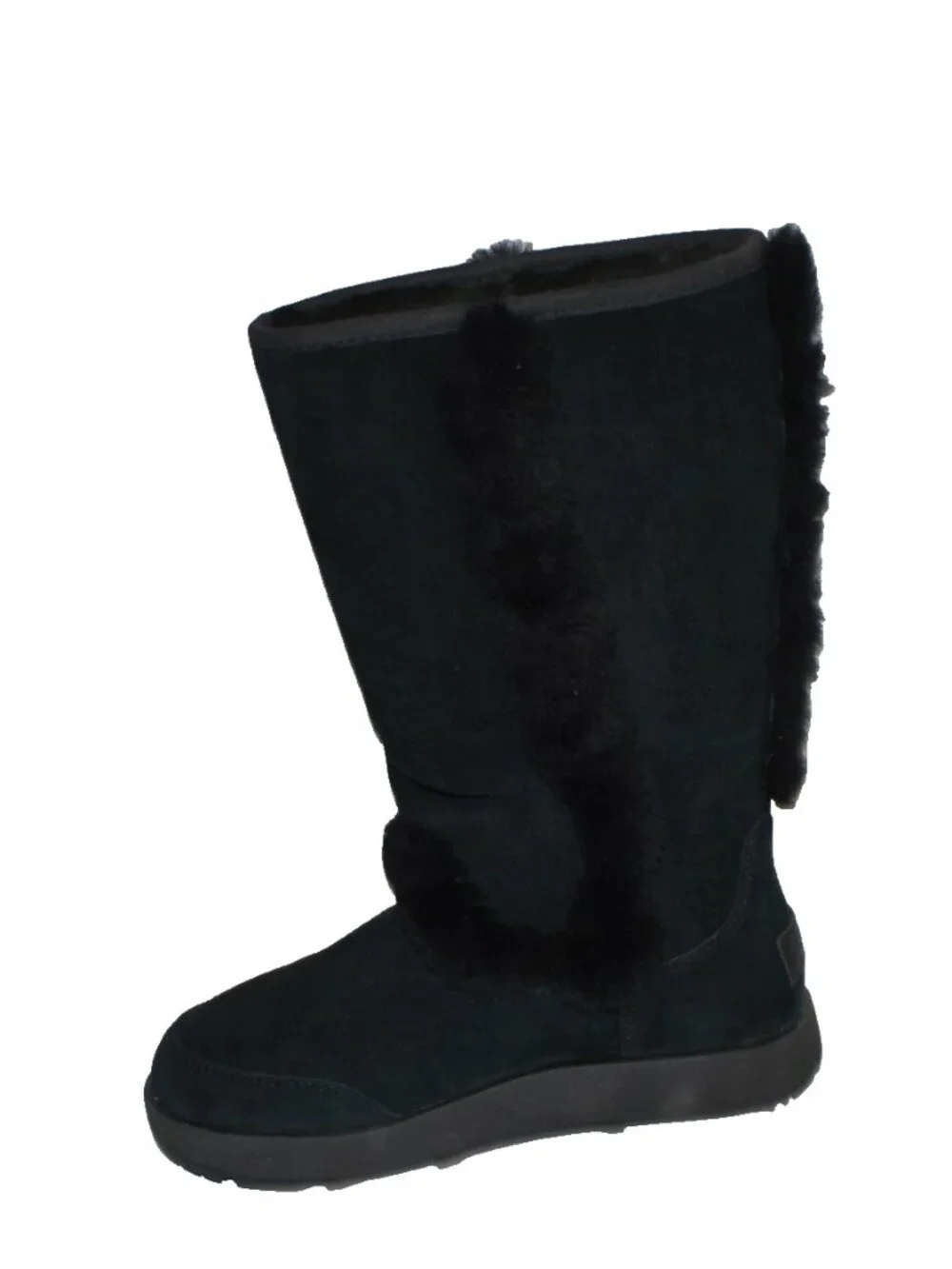 New Ugg Sundance Genuine Shearling Waterproof Boot Black 6 US 1017511 DD36